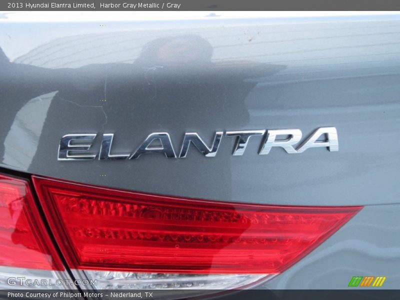 Harbor Gray Metallic / Gray 2013 Hyundai Elantra Limited