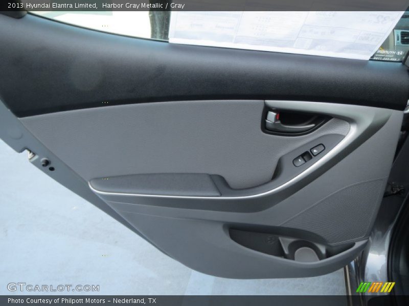 Harbor Gray Metallic / Gray 2013 Hyundai Elantra Limited