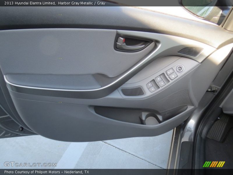 Harbor Gray Metallic / Gray 2013 Hyundai Elantra Limited
