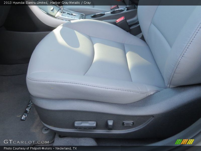 Harbor Gray Metallic / Gray 2013 Hyundai Elantra Limited