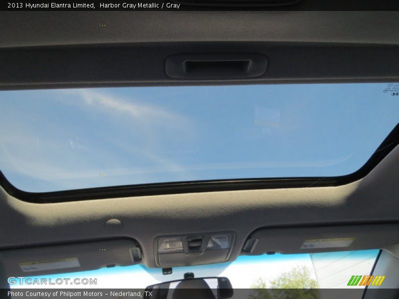 Harbor Gray Metallic / Gray 2013 Hyundai Elantra Limited