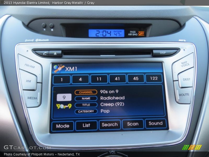 Harbor Gray Metallic / Gray 2013 Hyundai Elantra Limited