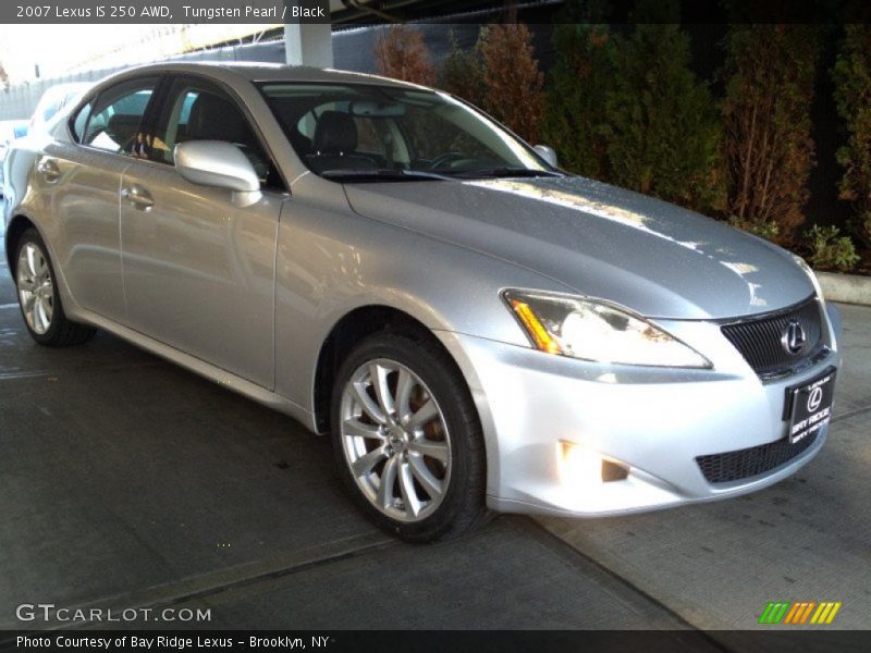 Tungsten Pearl / Black 2007 Lexus IS 250 AWD