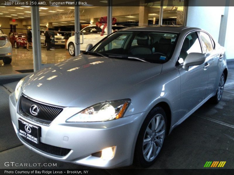 Tungsten Pearl / Black 2007 Lexus IS 250 AWD