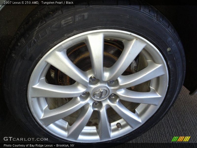 Tungsten Pearl / Black 2007 Lexus IS 250 AWD