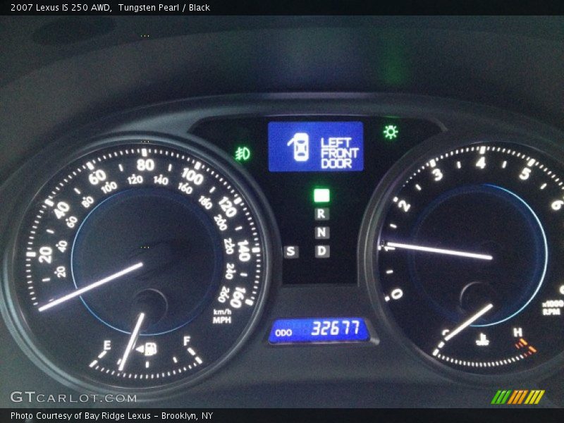 Tungsten Pearl / Black 2007 Lexus IS 250 AWD