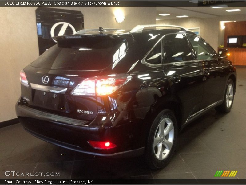 Obsidian Black / Black/Brown Walnut 2010 Lexus RX 350 AWD
