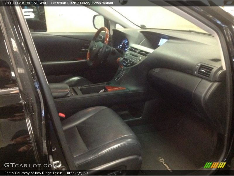 Obsidian Black / Black/Brown Walnut 2010 Lexus RX 350 AWD