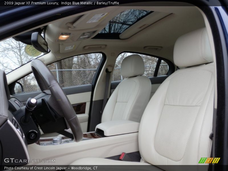 Indigo Blue Metallic / Barley/Truffle 2009 Jaguar XF Premium Luxury