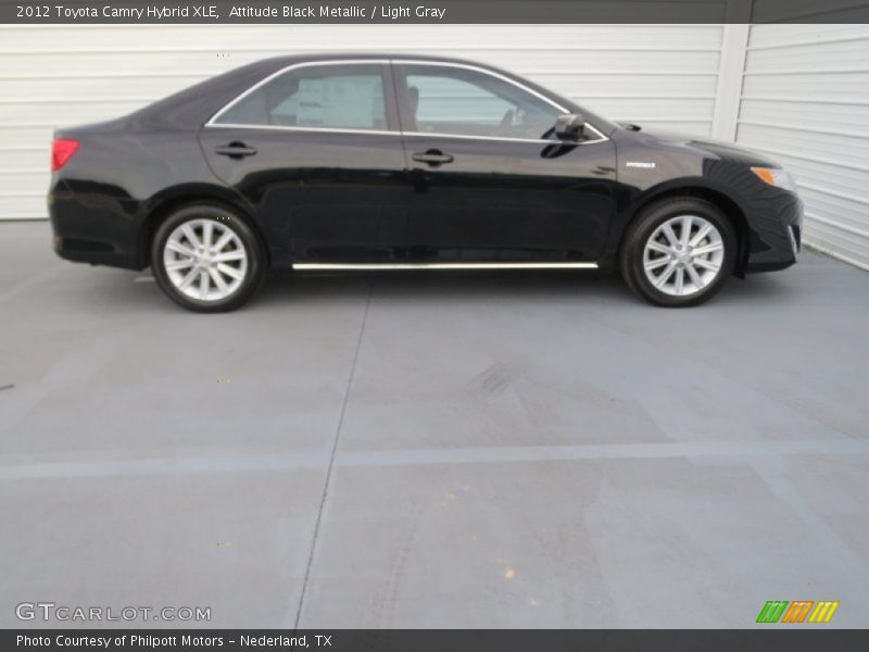 Attitude Black Metallic / Light Gray 2012 Toyota Camry Hybrid XLE