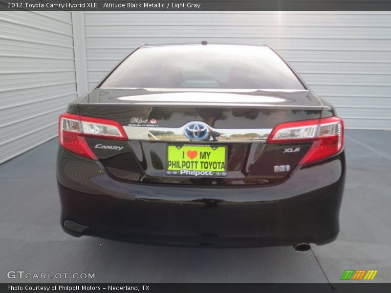 Attitude Black Metallic / Light Gray 2012 Toyota Camry Hybrid XLE