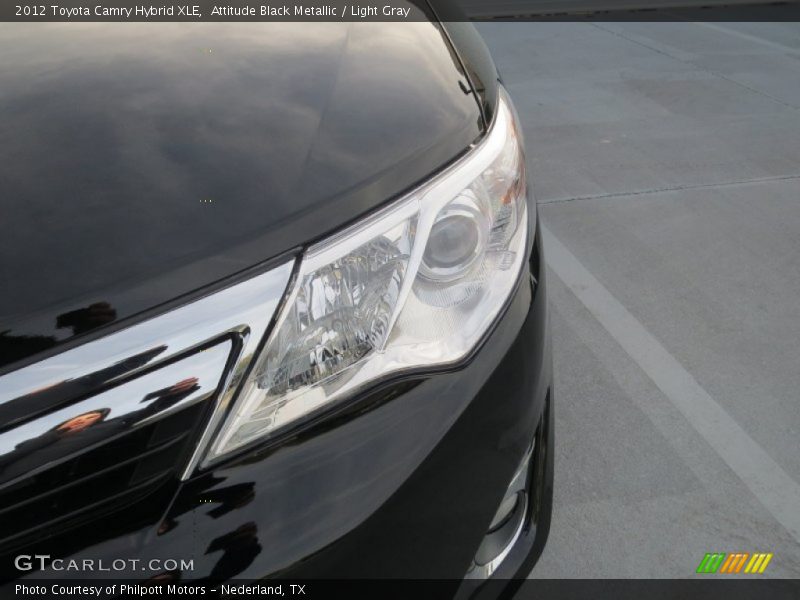 Attitude Black Metallic / Light Gray 2012 Toyota Camry Hybrid XLE