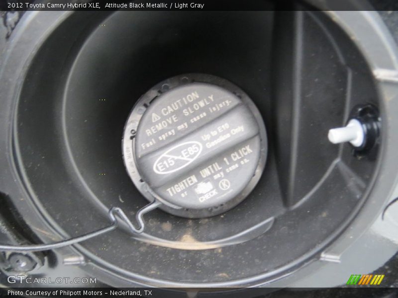 Attitude Black Metallic / Light Gray 2012 Toyota Camry Hybrid XLE