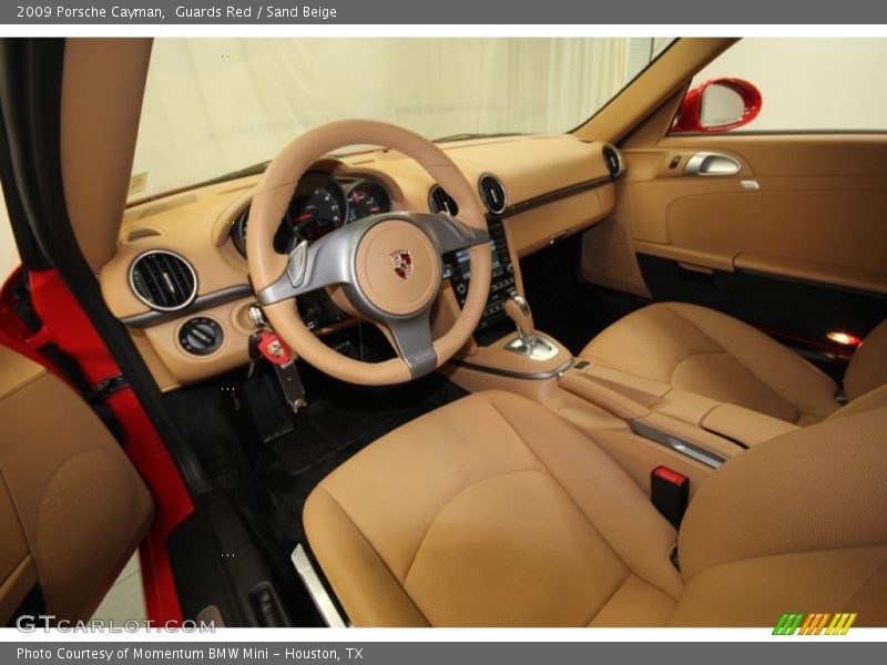 Guards Red / Sand Beige 2009 Porsche Cayman