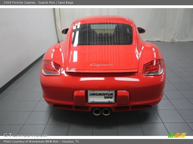 Guards Red / Sand Beige 2009 Porsche Cayman
