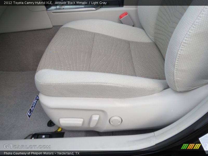Attitude Black Metallic / Light Gray 2012 Toyota Camry Hybrid XLE