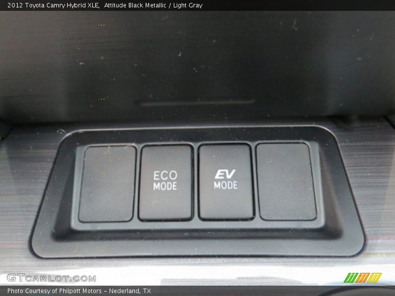Attitude Black Metallic / Light Gray 2012 Toyota Camry Hybrid XLE