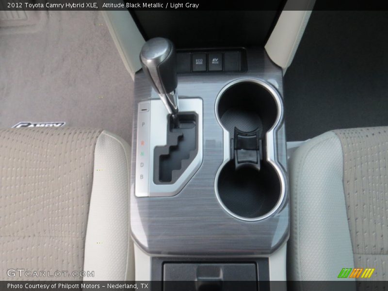 Attitude Black Metallic / Light Gray 2012 Toyota Camry Hybrid XLE
