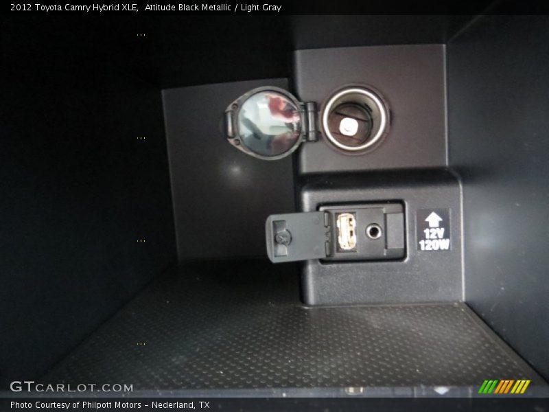Attitude Black Metallic / Light Gray 2012 Toyota Camry Hybrid XLE
