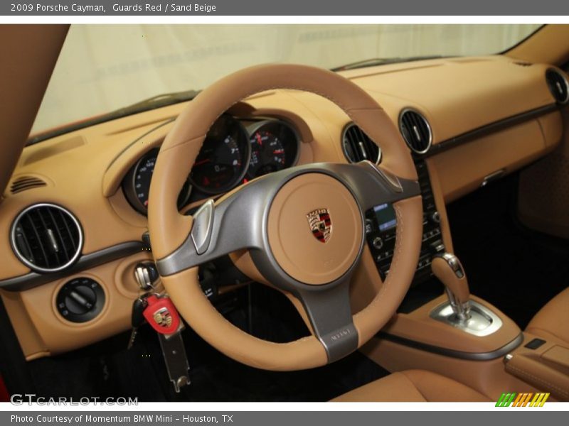 Guards Red / Sand Beige 2009 Porsche Cayman