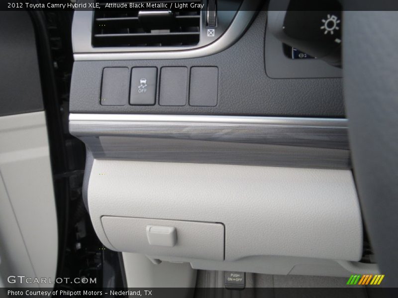 Attitude Black Metallic / Light Gray 2012 Toyota Camry Hybrid XLE