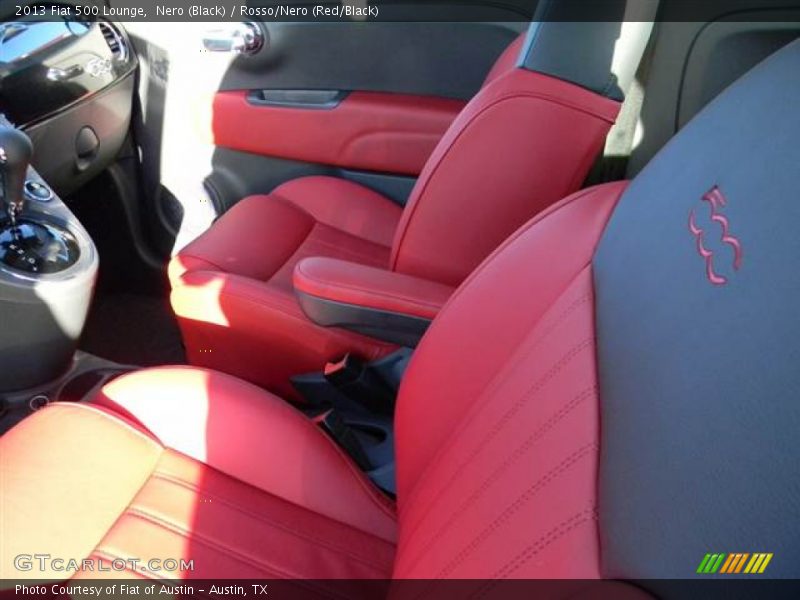 Nero (Black) / Rosso/Nero (Red/Black) 2013 Fiat 500 Lounge