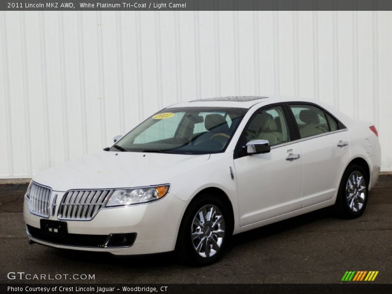 White Platinum Tri-Coat / Light Camel 2011 Lincoln MKZ AWD