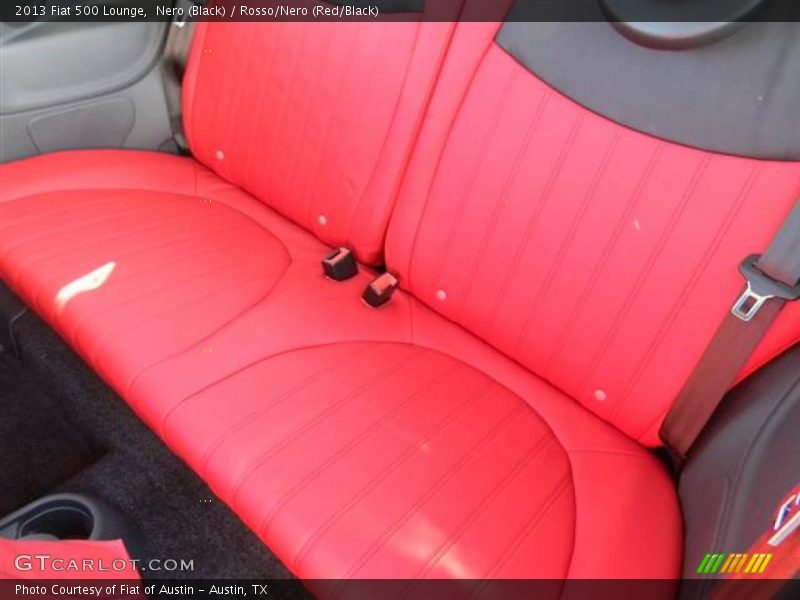 Nero (Black) / Rosso/Nero (Red/Black) 2013 Fiat 500 Lounge