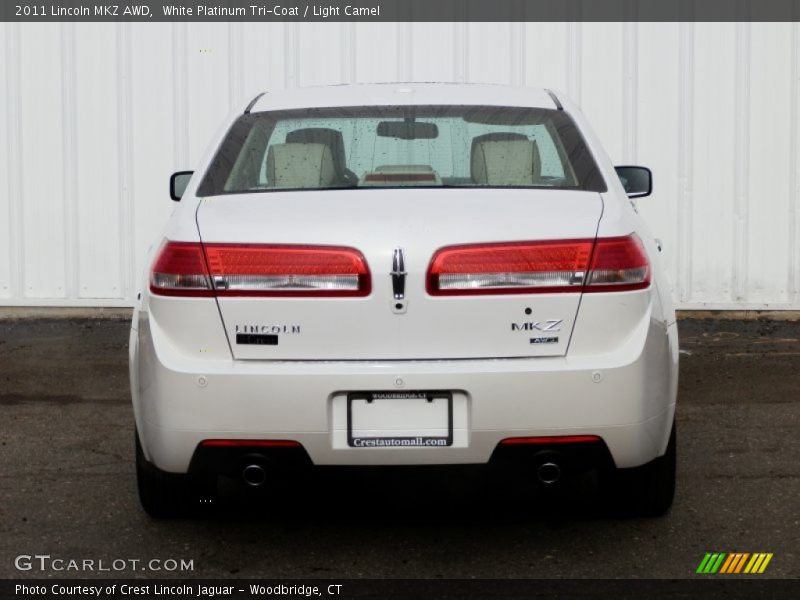 White Platinum Tri-Coat / Light Camel 2011 Lincoln MKZ AWD