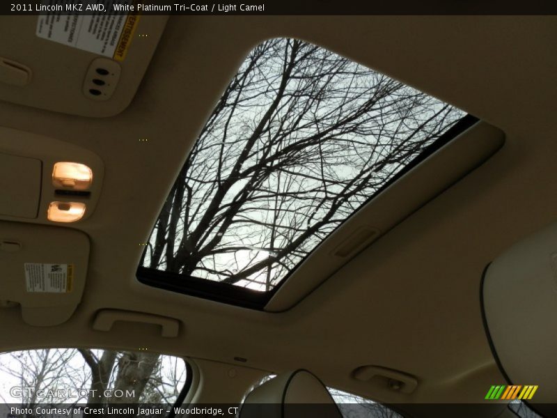 White Platinum Tri-Coat / Light Camel 2011 Lincoln MKZ AWD