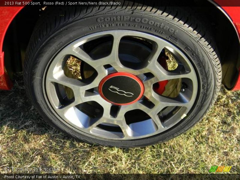 Rosso (Red) / Sport Nero/Nero (Black/Black) 2013 Fiat 500 Sport