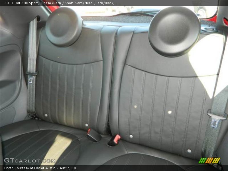 Rosso (Red) / Sport Nero/Nero (Black/Black) 2013 Fiat 500 Sport