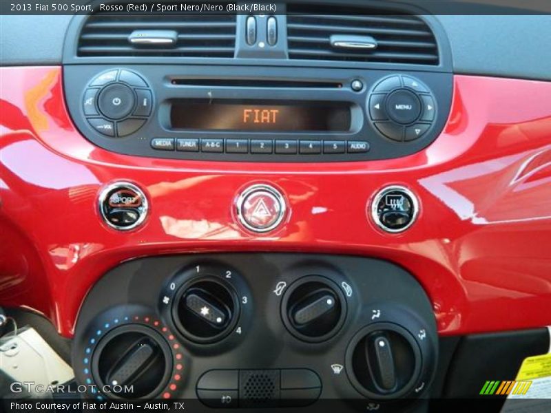 Rosso (Red) / Sport Nero/Nero (Black/Black) 2013 Fiat 500 Sport