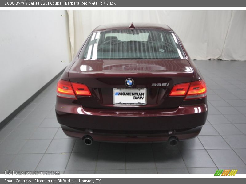 Barbera Red Metallic / Black 2008 BMW 3 Series 335i Coupe