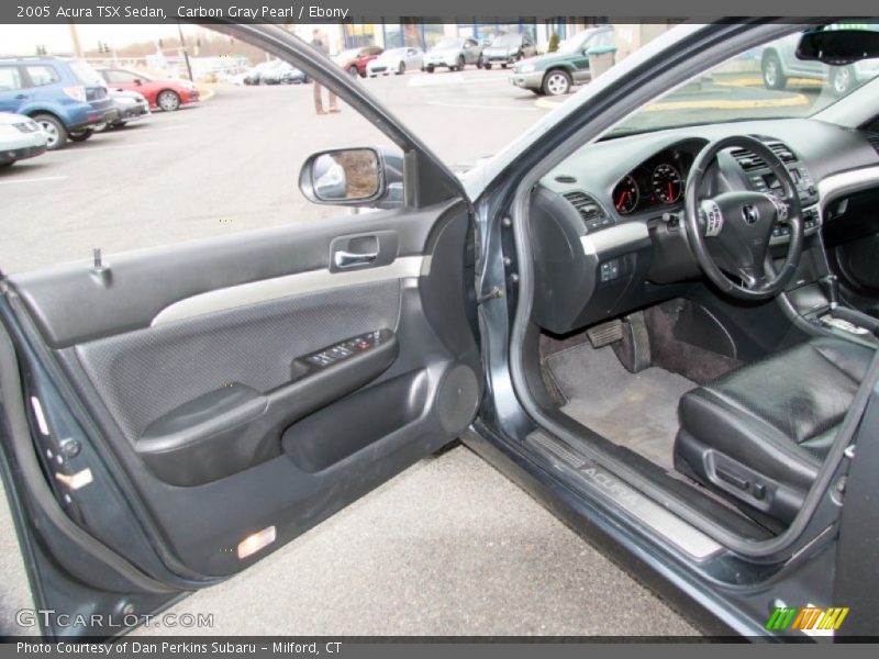 Carbon Gray Pearl / Ebony 2005 Acura TSX Sedan