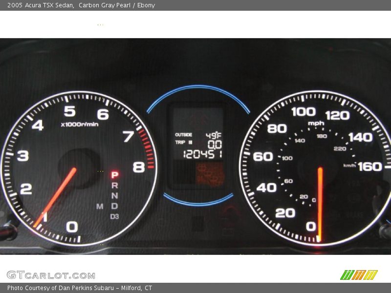 Carbon Gray Pearl / Ebony 2005 Acura TSX Sedan