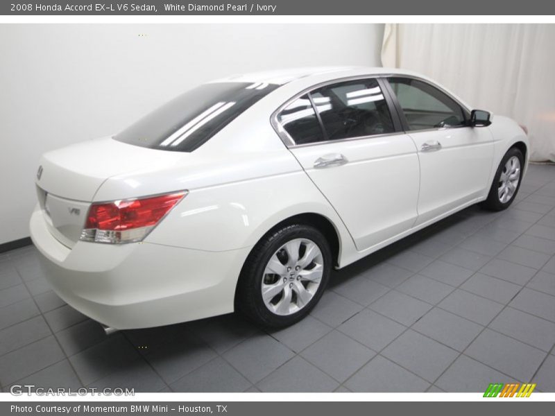 White Diamond Pearl / Ivory 2008 Honda Accord EX-L V6 Sedan