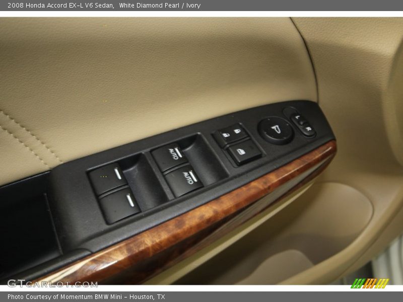 White Diamond Pearl / Ivory 2008 Honda Accord EX-L V6 Sedan