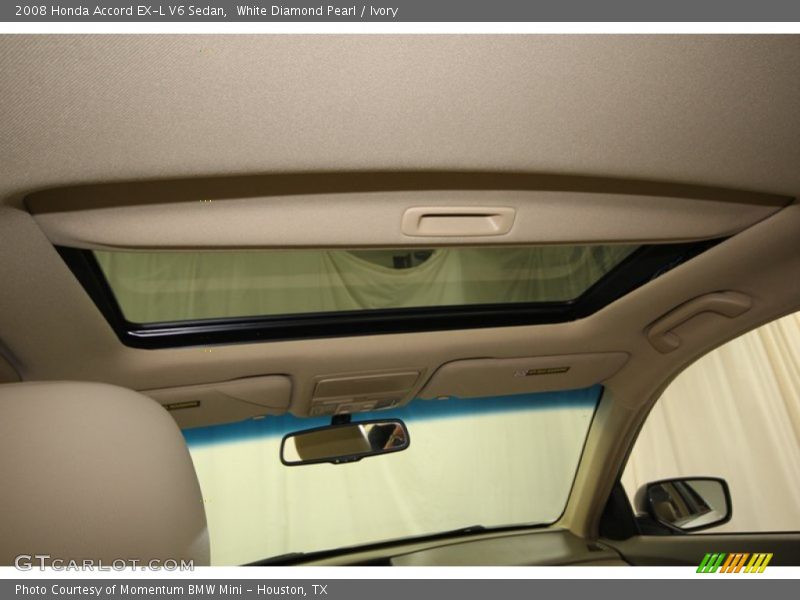 White Diamond Pearl / Ivory 2008 Honda Accord EX-L V6 Sedan
