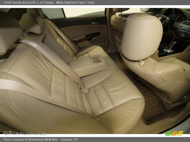 White Diamond Pearl / Ivory 2008 Honda Accord EX-L V6 Sedan