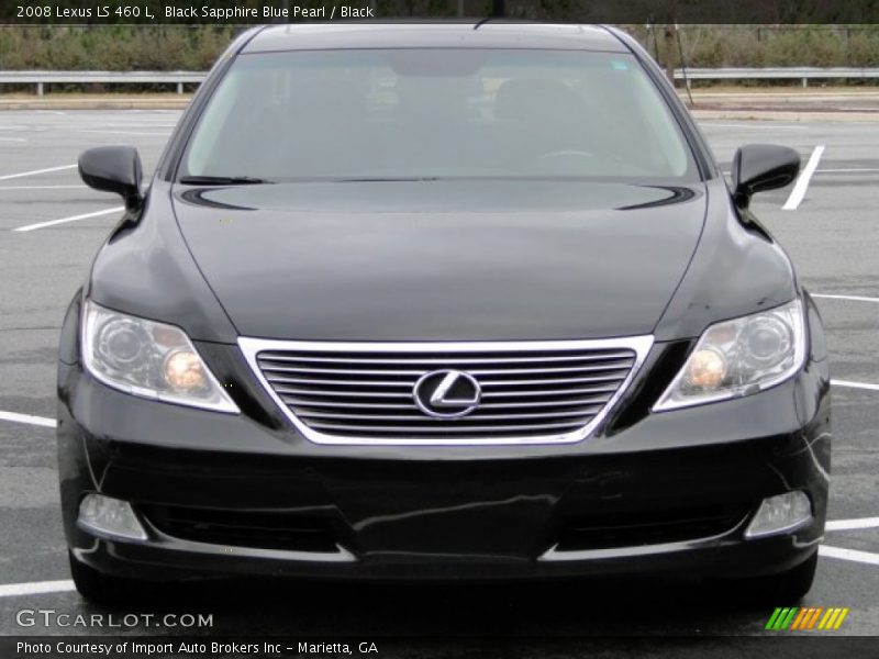 Black Sapphire Blue Pearl / Black 2008 Lexus LS 460 L