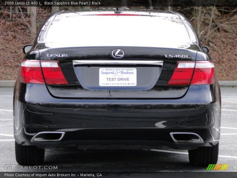 Black Sapphire Blue Pearl / Black 2008 Lexus LS 460 L