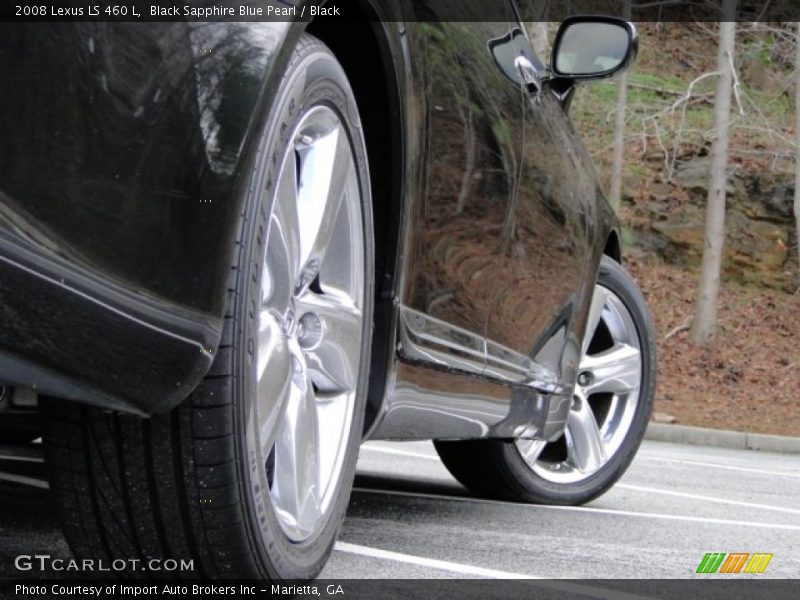 Black Sapphire Blue Pearl / Black 2008 Lexus LS 460 L