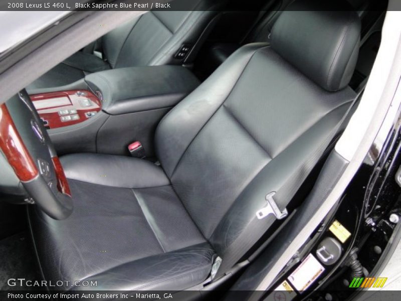 Black Sapphire Blue Pearl / Black 2008 Lexus LS 460 L