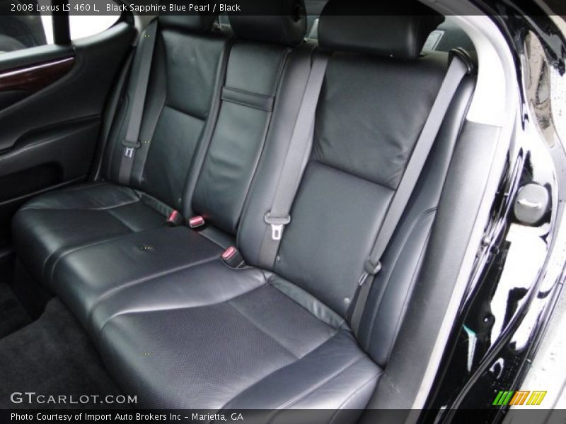 Black Sapphire Blue Pearl / Black 2008 Lexus LS 460 L
