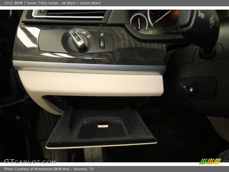 Jet Black / Oyster/Black 2012 BMW 7 Series 740Li Sedan