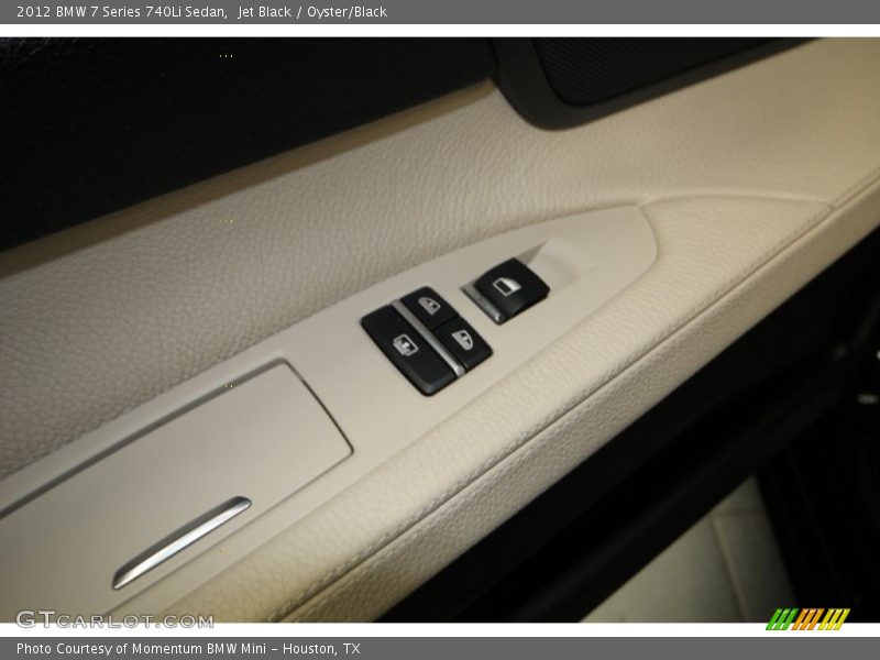 Jet Black / Oyster/Black 2012 BMW 7 Series 740Li Sedan