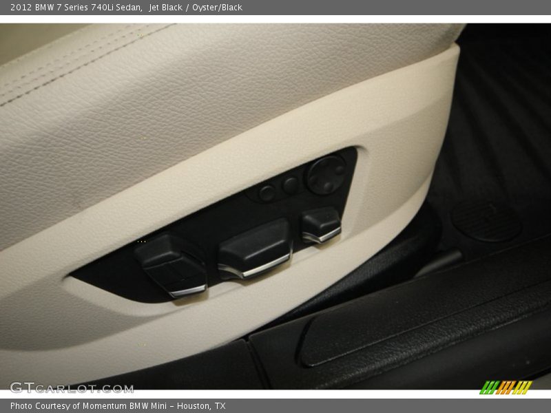 Jet Black / Oyster/Black 2012 BMW 7 Series 740Li Sedan