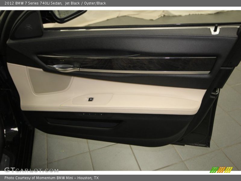 Jet Black / Oyster/Black 2012 BMW 7 Series 740Li Sedan