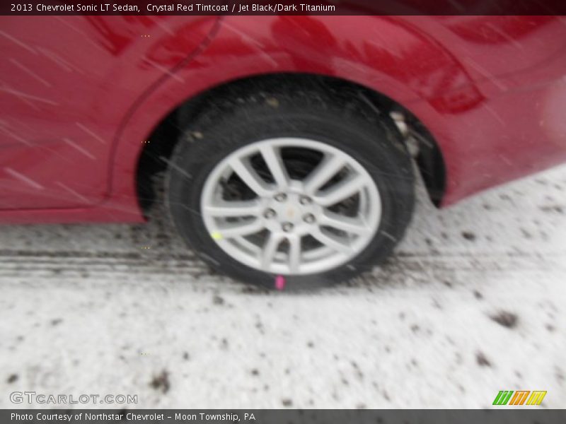 Crystal Red Tintcoat / Jet Black/Dark Titanium 2013 Chevrolet Sonic LT Sedan